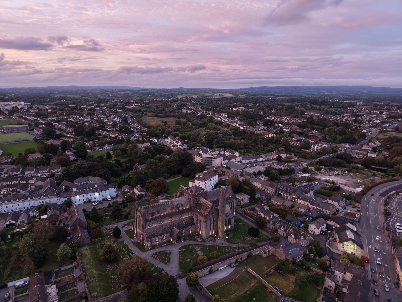 Newbridge County Kildare Arial View